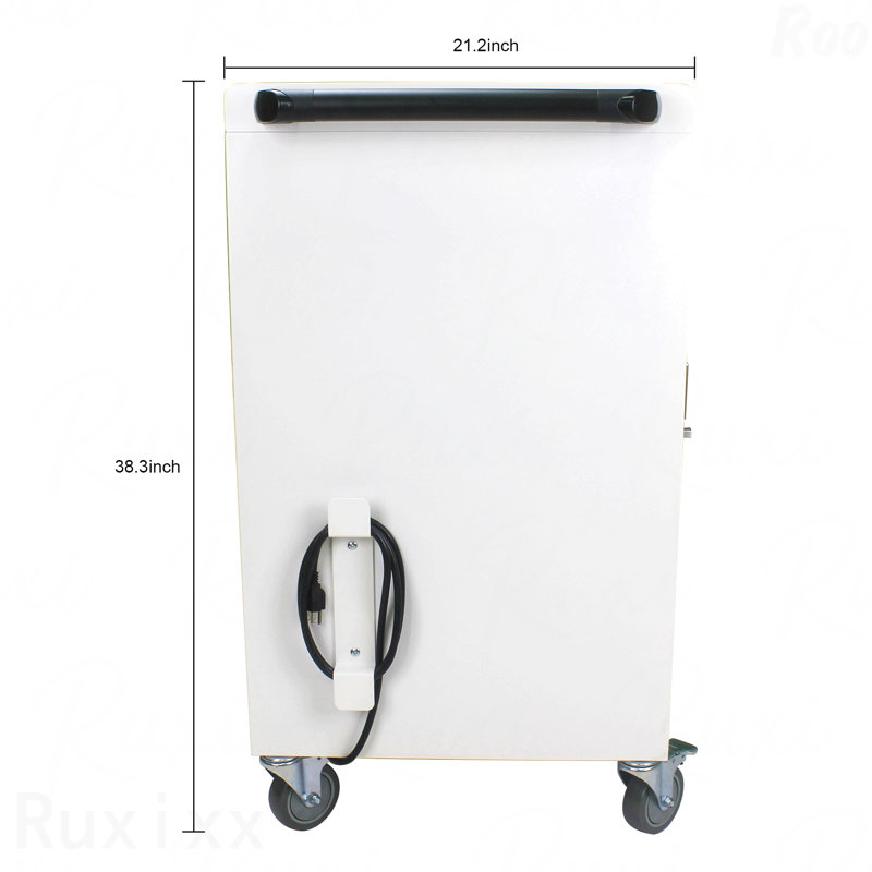 Chariot de charge mobile et armoire de rangement pour tablettes PC portables 30 appareils avec serrure à combinaison