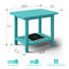 Ensemble de 5 chaises Adirondack en plastique Hdpe avec table d'appoint et repose-pieds - Ensemble de conversation pour l'extérieur-1873213463