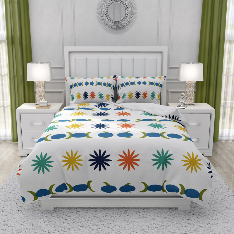 Abstract Duvet Cover, King Duvet Cover + 2 King Shams