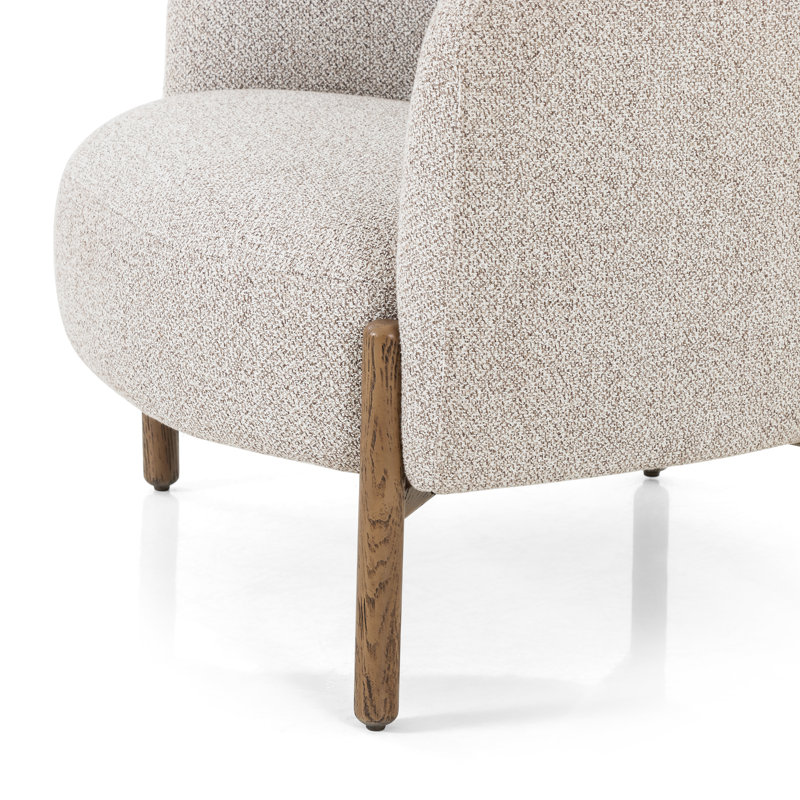 Enfield Barrel Chair, Astor Stone Polyester