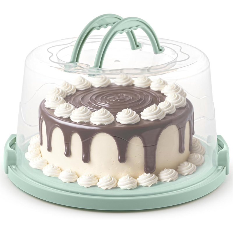 White Extra Large Cake Carrier with Lid and Handles