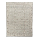 Distressed Homage Hand Knotted Wool Geometric Area Rug