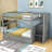 Gerge Full over Full Bunk Bed with Built-In Stairs , Trundle Bed Included-1057469197