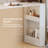 Modern Corner Vanity Desk with Storage, L-Shaped Makeup Vanity with Rotating Tabletop & Cabinet-380330134