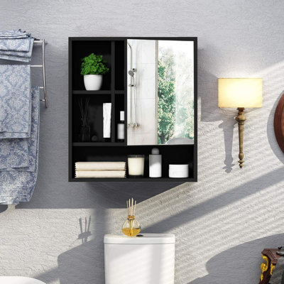 Medicine Cabinet with Single Door and Adjustable Shelf
