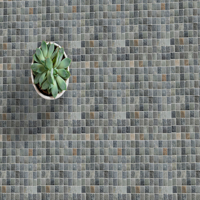 Carreau de mosaïque murale en pierre naturelle 12 "x 12" Florida, Mélange