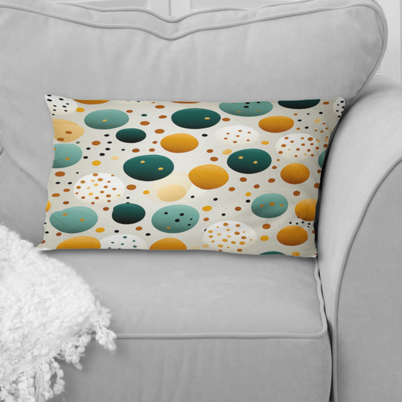 Coussin décoratif à pois Urban Oasis