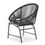 Ensemble de 2 chaises d'extérieur en rotin NUSA