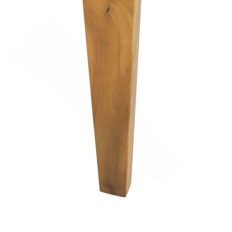 Table basse d'extérieur rectangulaire en bois d'acacia, teck, l 43,25 po x P 23,50 po x H 17,00 po