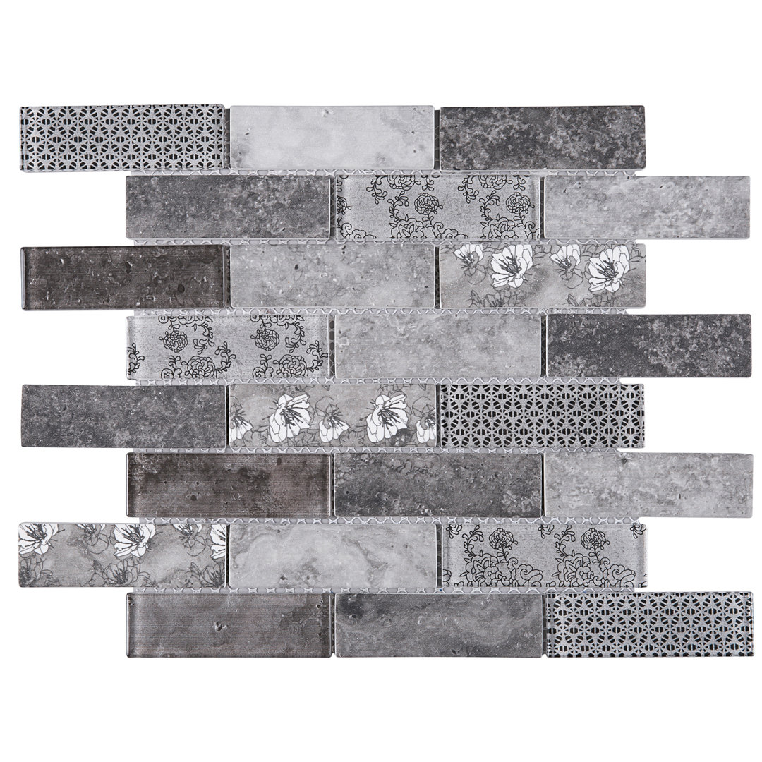 Recycle Glass Brick Joint Mosaic Wall Tile Supreme Tile