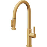 Corsano Contemporary Pull Down Kitchen Faucet with Squeeze Sprayer High Arc Spout and ST Series Handle