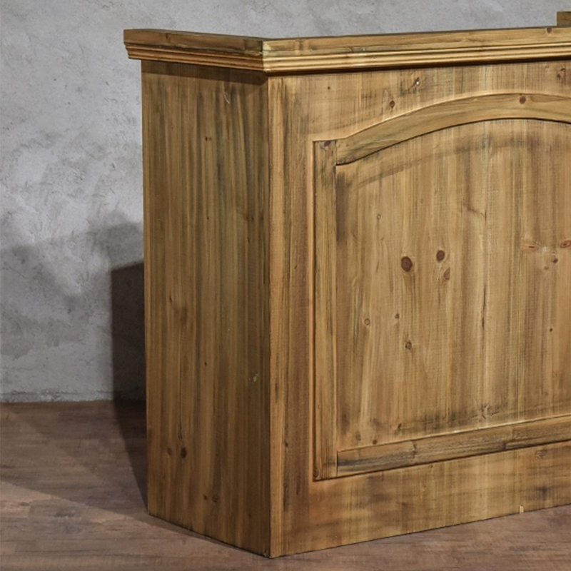 47.24" Brown Standard Solid Reception Desk