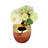 Elegant Round Glass Vase with Glossy Finish for Home Decor - Decorative Tall Flower Vase Accent for Living Room, or Table Styling - 10", Pink & Gold-1853211625