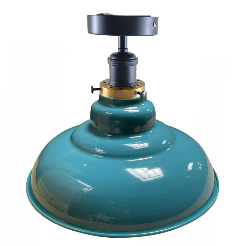 Kunze Flush Mount, Cyan Blue