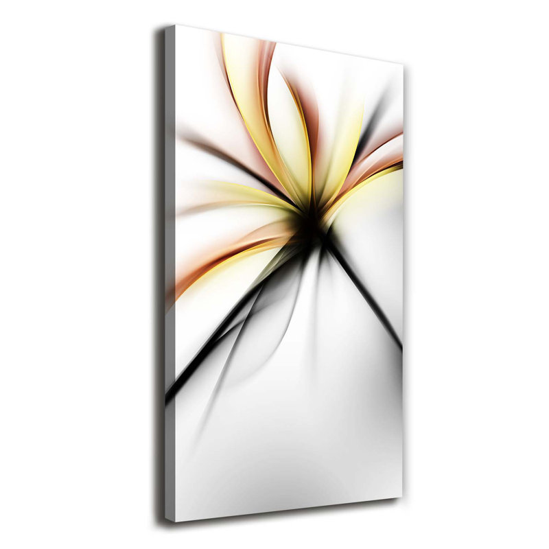 Abstract Flower - Wrapped Canvas Print