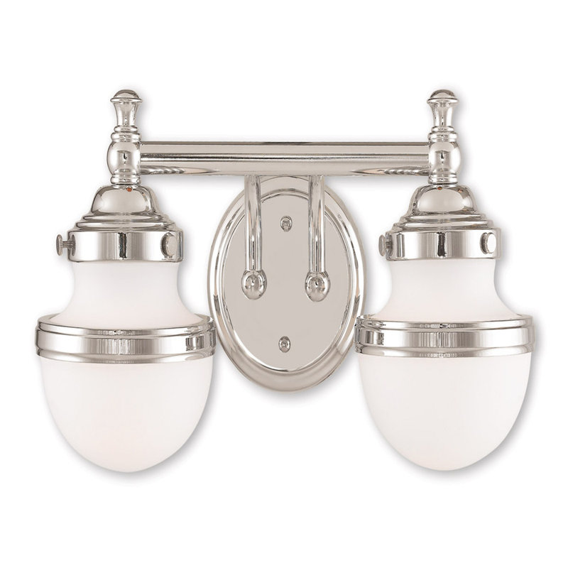 Éclairage pour meuble-lavabo 2 lumières Aravinthan, Chrome poli