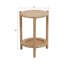Hedda Natural Wood/Rattan 20"H Side Decorative and Useful Table with Mango Wood, MDF, and Rattan Construction for Stylish and Practical Storage Accent Furniture