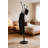 Premium Wooden Clothes Drying Rack With Weighted Umbrella Stand - Tool-Free Assembly, Compact Storage