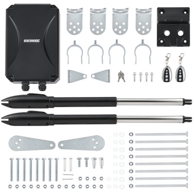 Automatic Dual Swing Gate Opener Kit-660lb, 18ft
