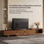 Large Storage TV Stand & Media Unit, Expandable Design (2m-2.6m Width), Contemporary Walnut Finish with Cable Management, for 75-100 Inch Televisions Fast Dispatch From UK Warehouse — 2 Working Days