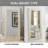 Laux Mosaic Large Floor Mirror, Full length Mirror, Full Body Mirror, Standing Mirror 66"L x 32"W-819388303