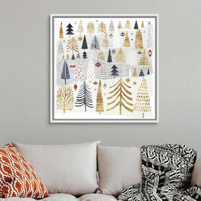 «Christmas Chalet III» par Victoria Borges - reproduction d'art sur toile