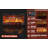 80"W Led Light Fireplace Tv Stand With Electric Insert –Media Console For Tvs Up To 90 Inches-1721083024
