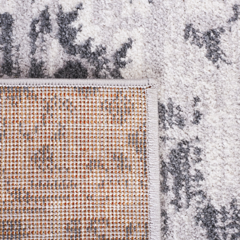 Tapis gris / ivoire Gracie-Lou 650, Rectangle 9 pi x 12 pi