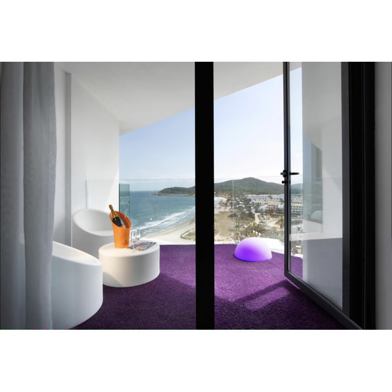 Tapis et tapis en gazon artificiel Diamond, H 0,8 po x l 79 po x P 180 po, Mauve
