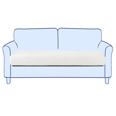 Polyester Blend Box Cushion Loveseat Slipcover