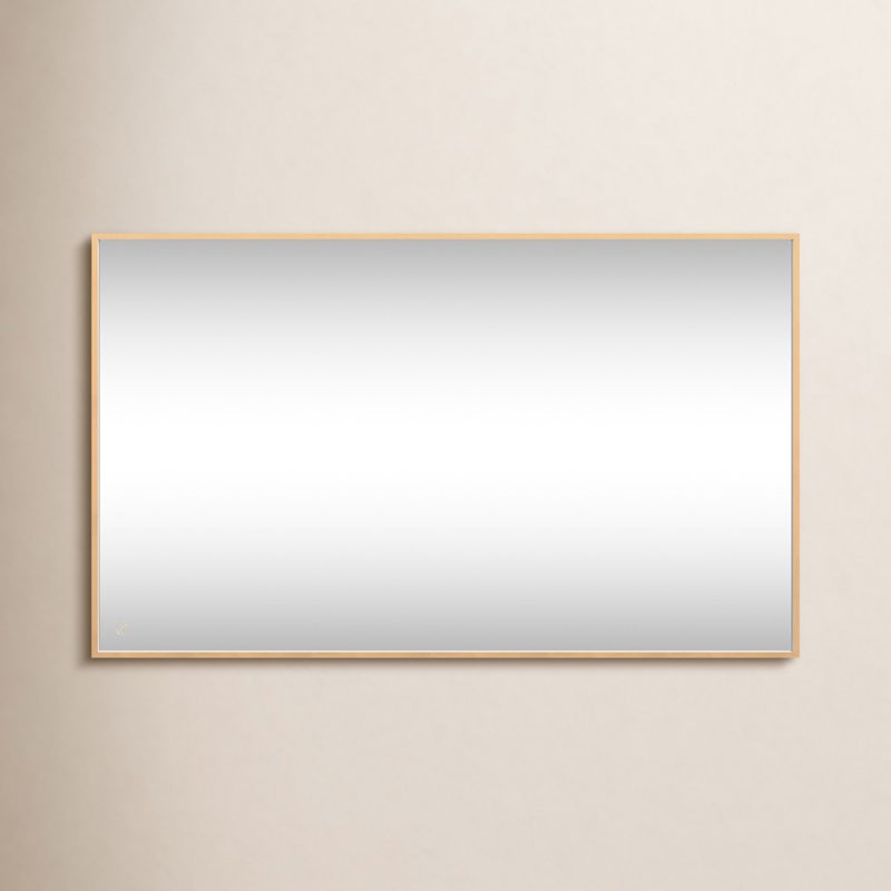 Miroir Piche Inch avec température de couleur réglable 3000K / 4200K / 6400K, Laiton, 36 po x 60 po