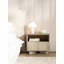 Jamilla bedside table with drawer 50 cm cashmere Vicenza oak
