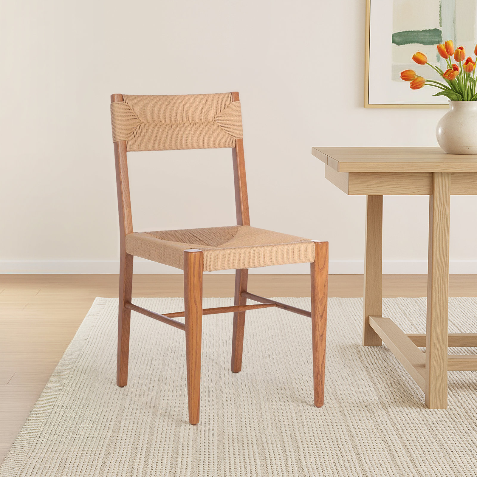 Gettysburg Woven Side Chair, Natural, Natural