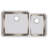 Lustertone 35.25" L x 20.5" W Double Basin Undermount Kitchen Sink
