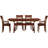 Sarah Solid Wood Top Four Leg Dining Set-16849102-16849130