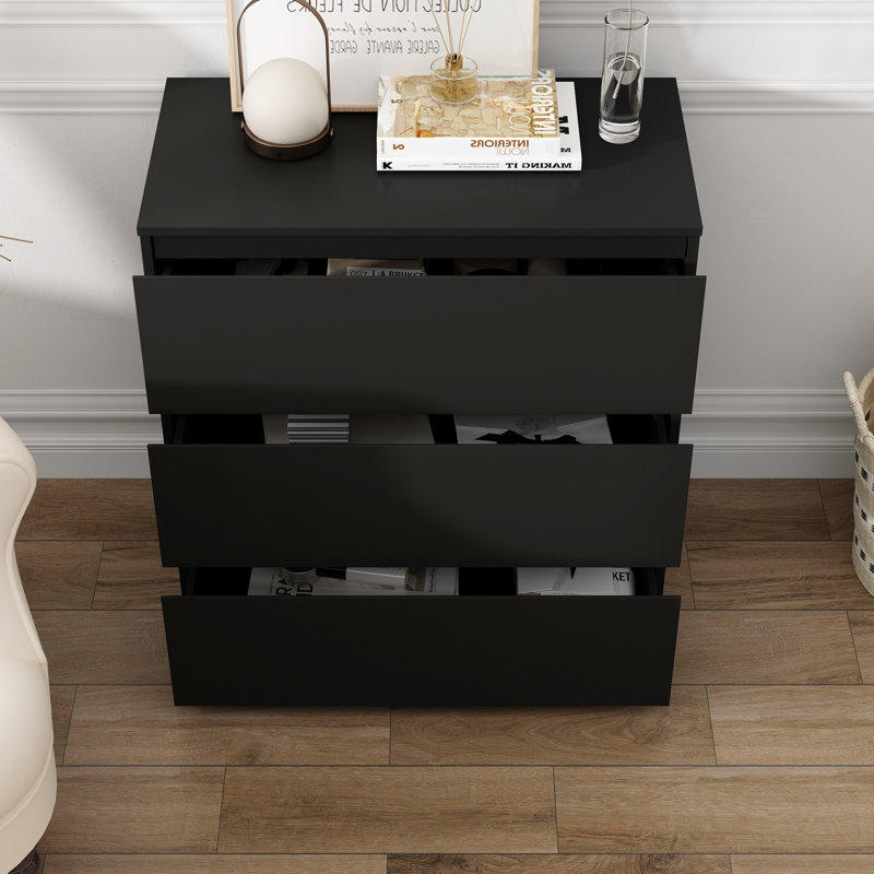 30.3'' W Nightstand, Black