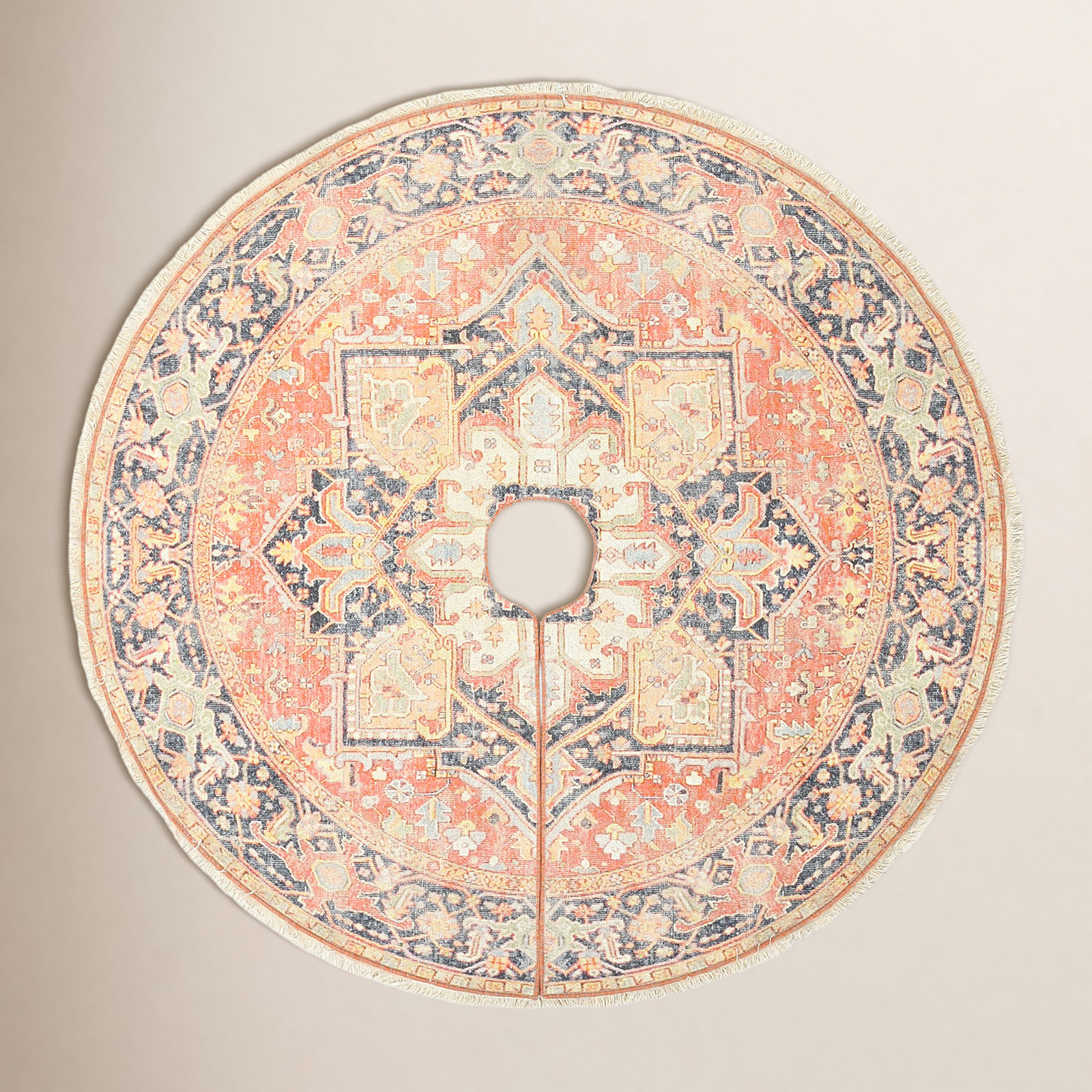Tasseled Vintage Tree Skirt