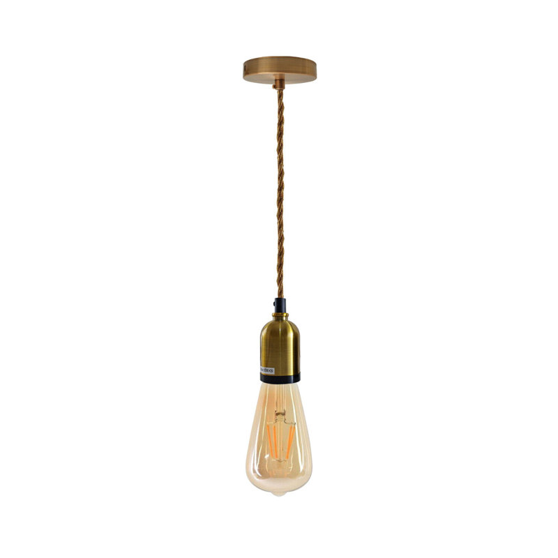 Nesi 1 - Light Bulb Pendant, Yellow/Gold