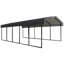 Abri de voiture en acier galvanisé, 12 x 24 x 7-33011367