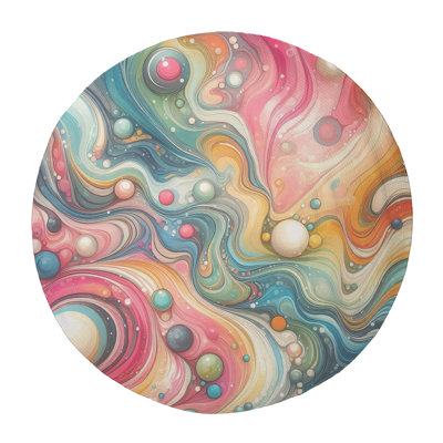 Tapis tressé Watercolor Wonder