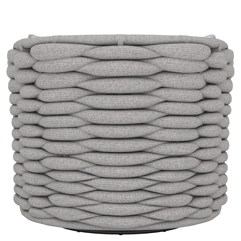 Outdoor Swivel Lounge Chair, Gray