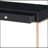 Black High Gloss Writing Desk