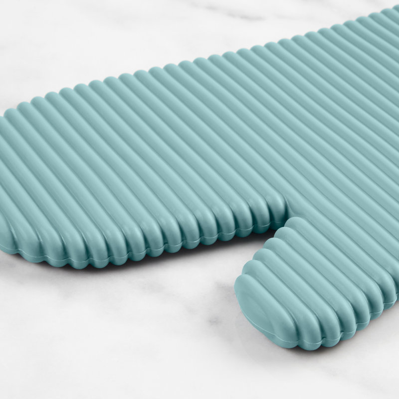 KitchenAid Ribbed Soft Silicone Oven Mitt, Mineral Water