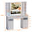 Vanity Set With Extra Large Lighted Mirror, Top Dressing Table With 9 Drawers, Makeup Vanity, European Style Vanity, Adjustable Brightness Vanity For Bedroom(white-a)