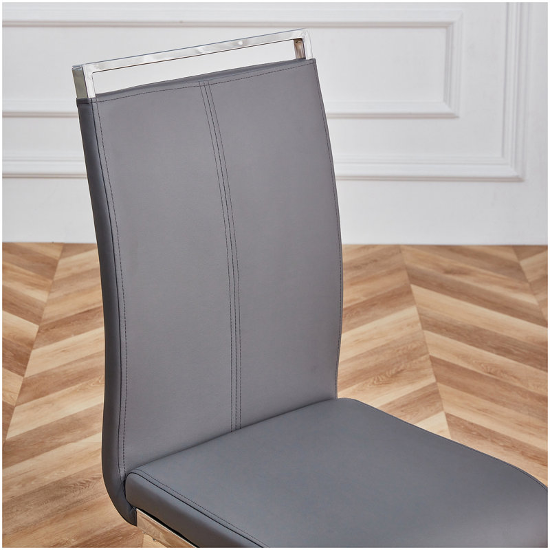 Chaise d'appoint Chaslynn en gris foncé