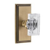 Grandeur Concealed Screw Mechanism Rectangular Knob with Rectangle Rosette