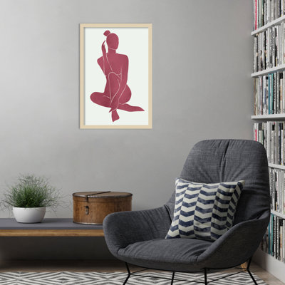 «Minimal Woman No 3» par Jay Stanley, impression sur bois encadrée
