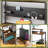 L-shaped Computer Desk With Power Outlets And Pegboard, Reversible Led Office Desk With Drawes And Storage Shelves, Gaming Desk With Monitor Stand-590420918
