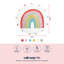 Arc-en-ciel rond 32 po