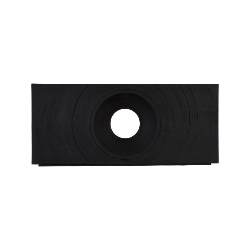 Void Console Table, Black Stone